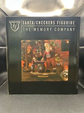 Ohio State Checkers Santa Elf Figure Statue Memory Company New In Box